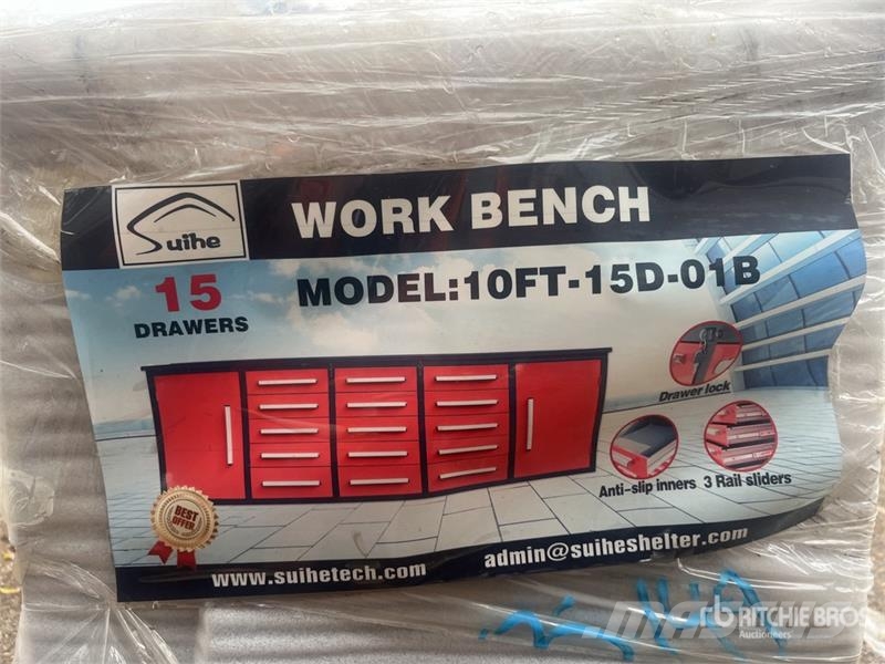 Suihe 2900 mm 15-Drawer Workbench (Unused) Other components