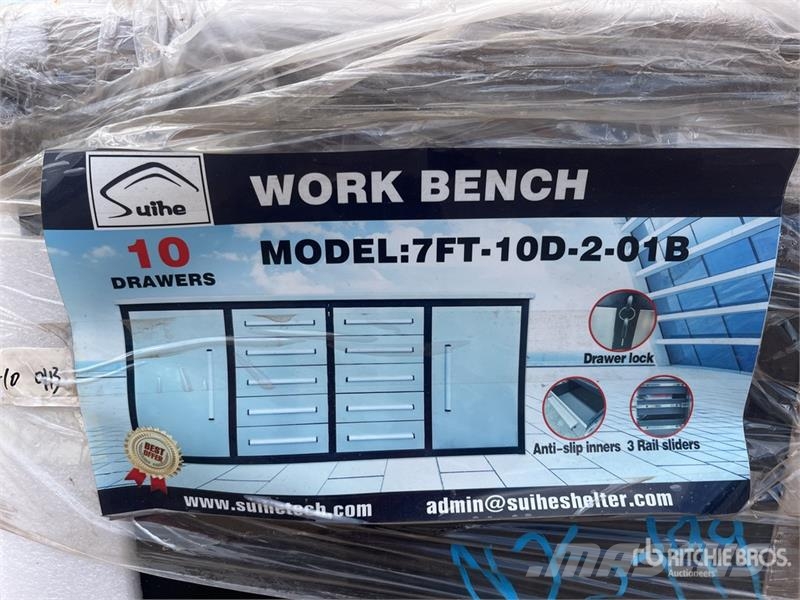 Suihe 7FT-10D-2-01B 2250 mm 10-Drawer Workbench (Unused) Other components