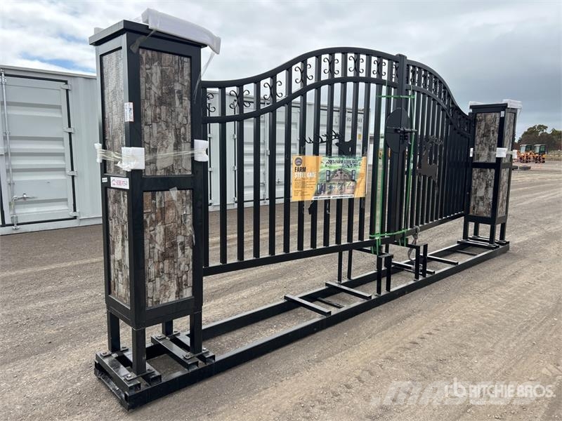 Suihe NFG-20FGP-E 20 ft Wrought Iron Bi-Parting Driveway ماكينات زراعية - غير ذلك