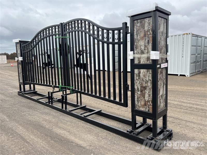 Suihe NFG-20FGP-E 20 ft Wrought Iron Bi-Parting Driveway ماكينات زراعية - غير ذلك
