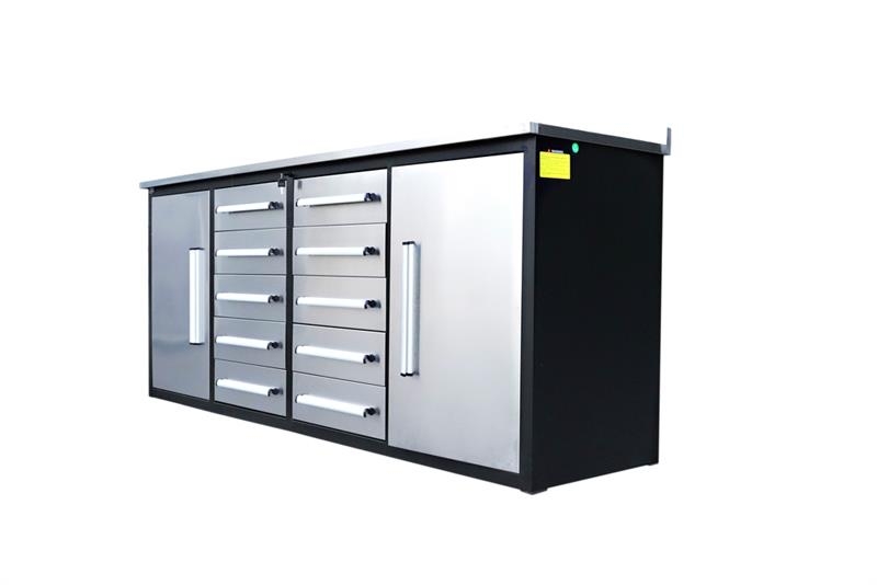 Suihe NWB-10DS-2-7 7 ft 10-Drawer Workbench (Unused) Inne akcesoria