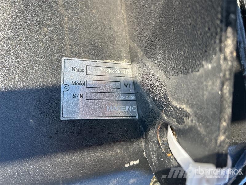Suihe SSTLRT 72 in Skid Steer Tiller (Unused) Motoreggen / Rototiller
