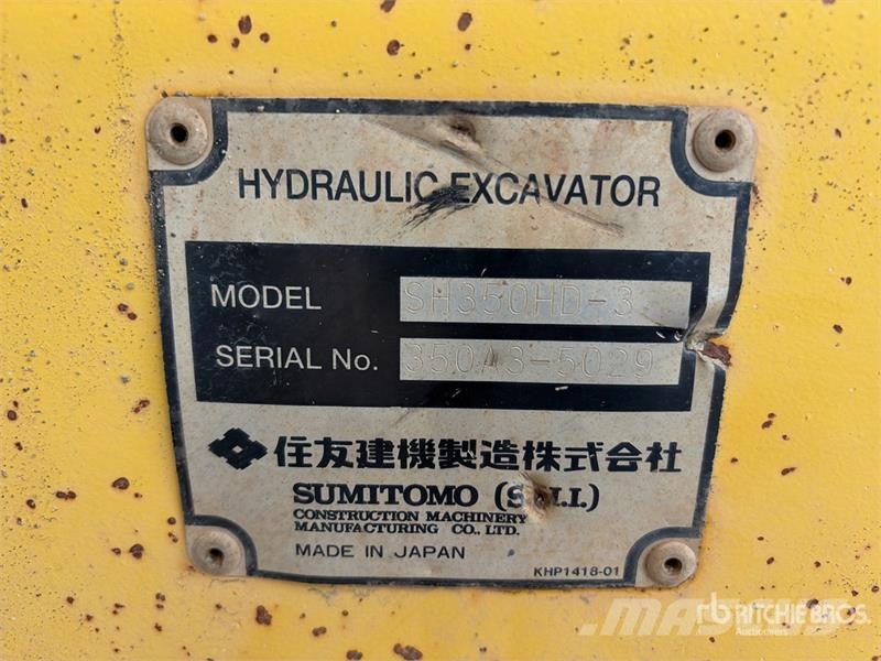 Sumitomo SH350HD-3 Tracked Excavator Crawler excavators