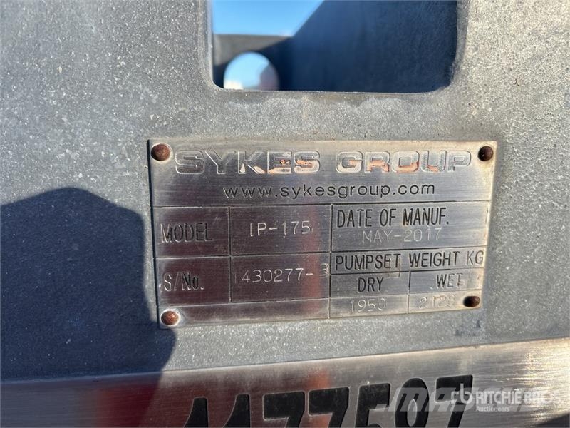 Sykes Yamuna IP-175 Skid-Mounted Dewatering Pump Pompe à eau / Motopompe