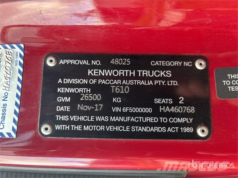 T610 T/A Sleeper Truck Tractor Tractor Units