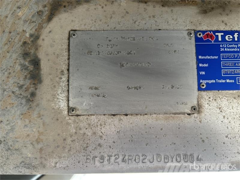  Tefco 6 m Super Dog End Dump Trailer Ανατρεπόμενες ρυμούλκες