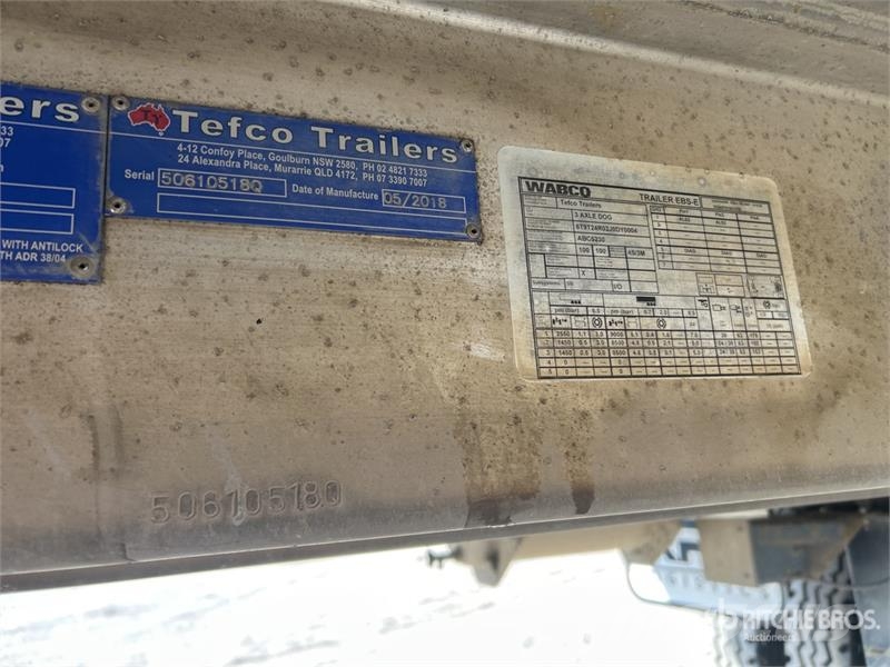  Tefco 6 m Super Dog End Dump Trailer Ανατρεπόμενες ρυμούλκες