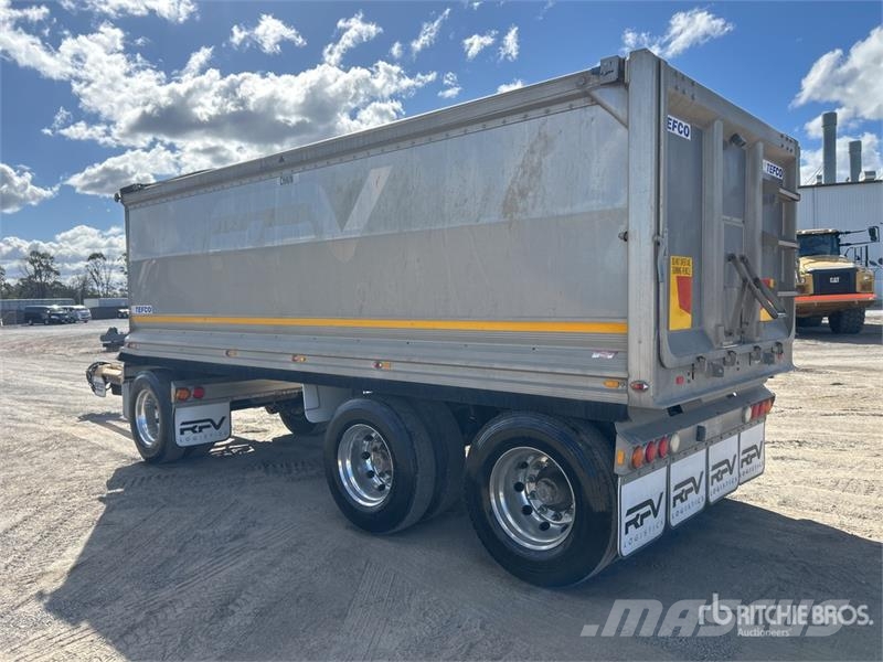  Tefco 6 m Super Dog End Dump Trailer Ανατρεπόμενες ρυμούλκες