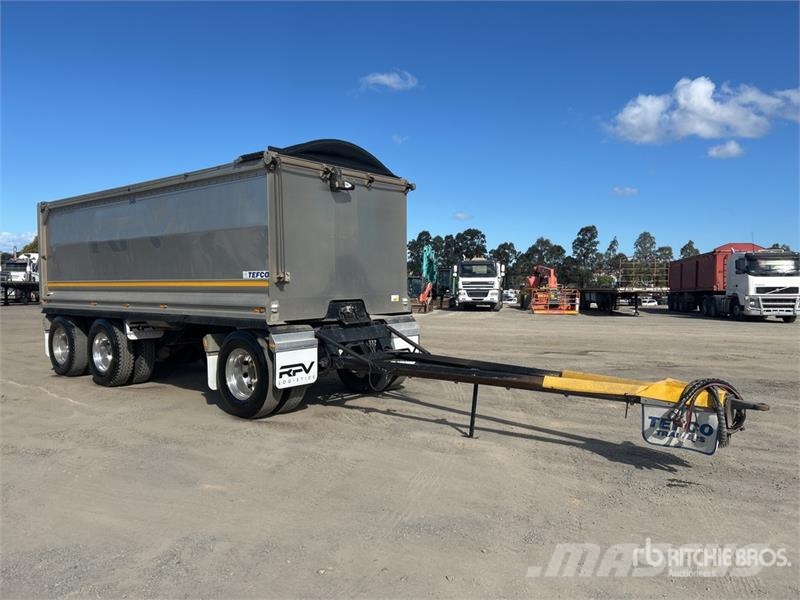  Tefco 6 m Super Dog End Dump Trailer Ανατρεπόμενες ρυμούλκες