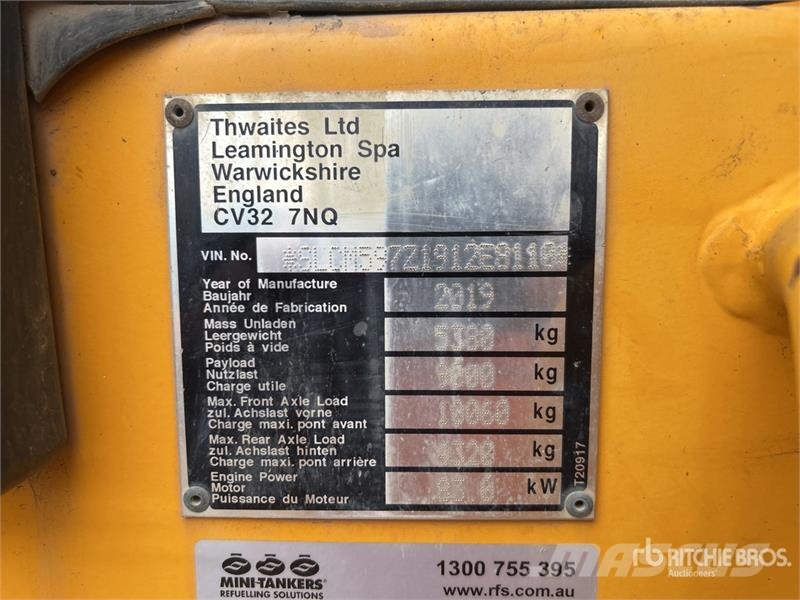 Thwaites 9 t 4x4 Swivel Dumper Mezei dömperek