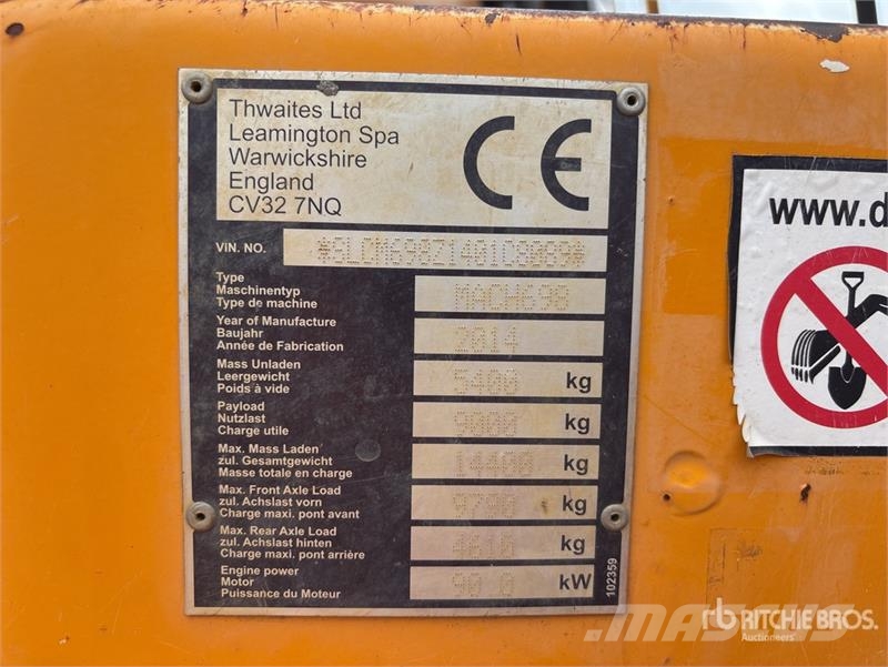 Thwaites MACH698 4x4 Swivel Dumper Demperi za gradilišta
