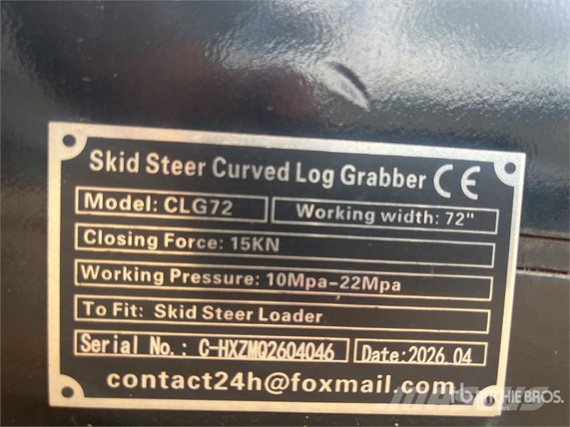 TMG CLG72 2000 mm Skid Steer Root Rake (Unused) مكابس وميبسات التبن