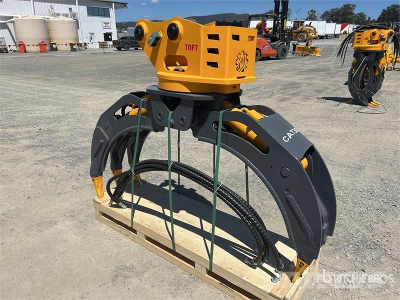 TOFT 04G Q/C Rotating Excavator Grapple - Fits 4 - Grappin
