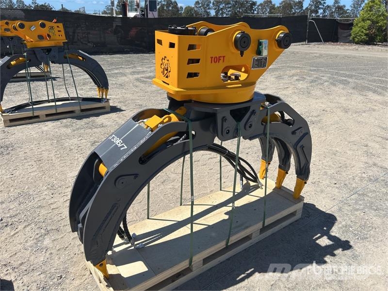 TOFT 04G Q/C Rotating Excavator Grapple - Fits 4 - Grappin
