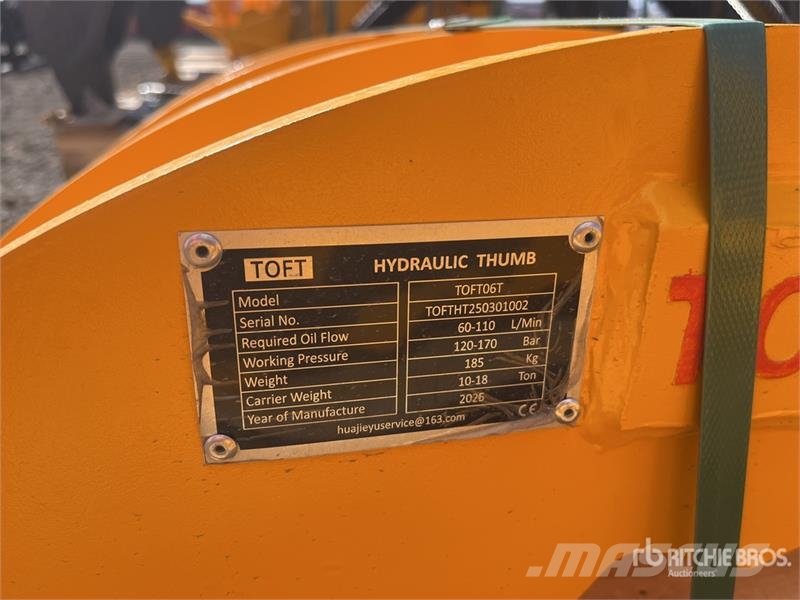  TOFT 06T 560 mm Hydraulic Excavator Thumb - Fits 1 Buckets