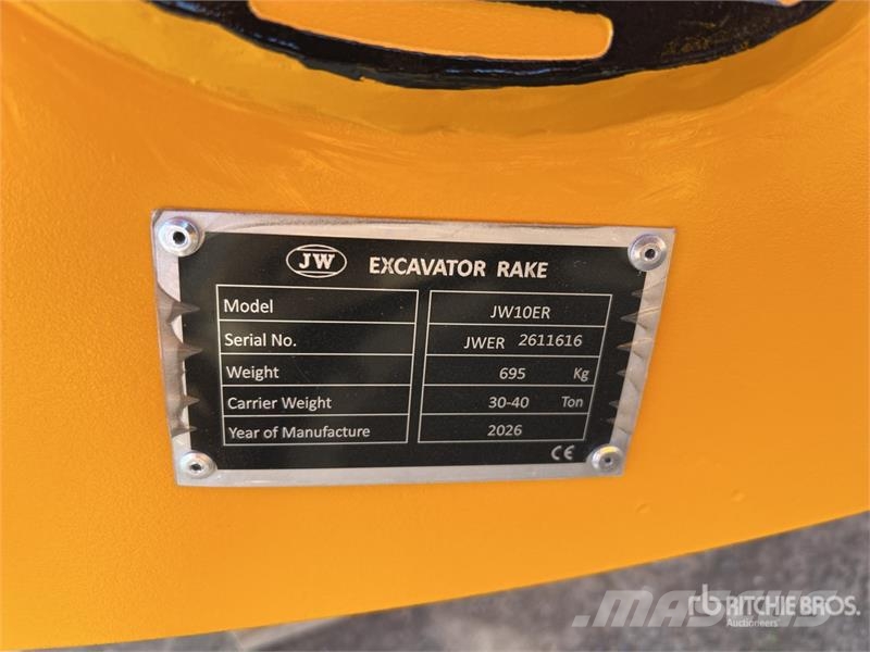 TOFT 10R Excavator Rake - Fits 30-40 ton excavator Vaalutid ja kaarutid