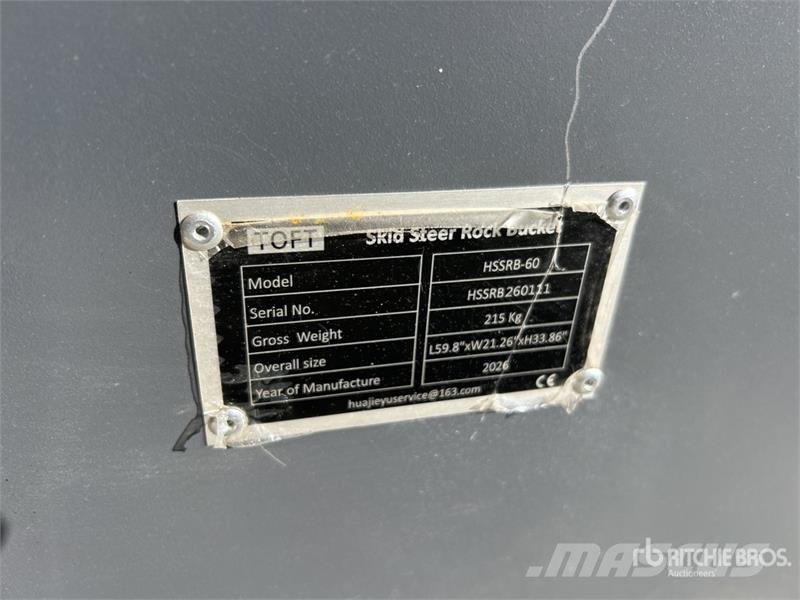 TOFT HSSB-60 1500 mm General Purpose Skid Steer Bu Kašike / Korpe