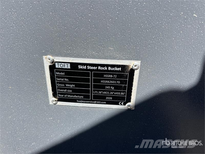  TOFT HSSB-72 1800 mm General Purpose Skid Steer Bu دلاء