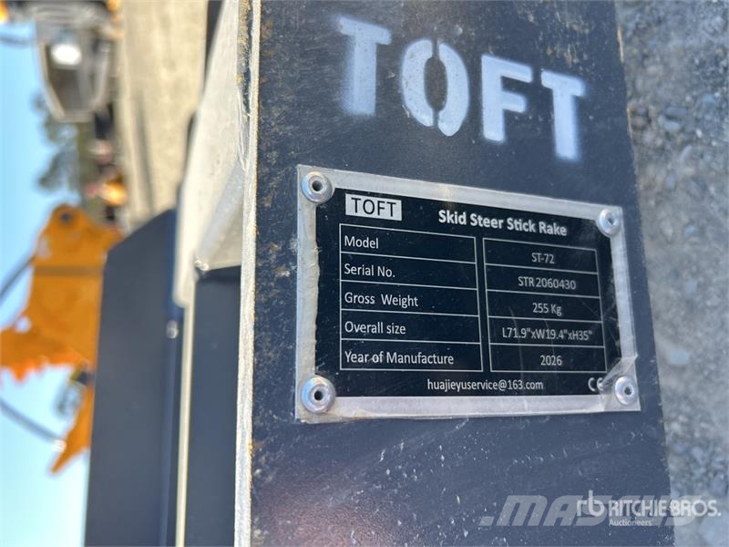  TOFT ST-72 1800 mm Skid Steer Root Rake (Unused) Okretači i sakupljači sena