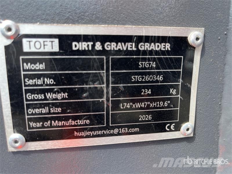 TOFT STG74 1890 mm Skid Steer Grader (Unused) Other components