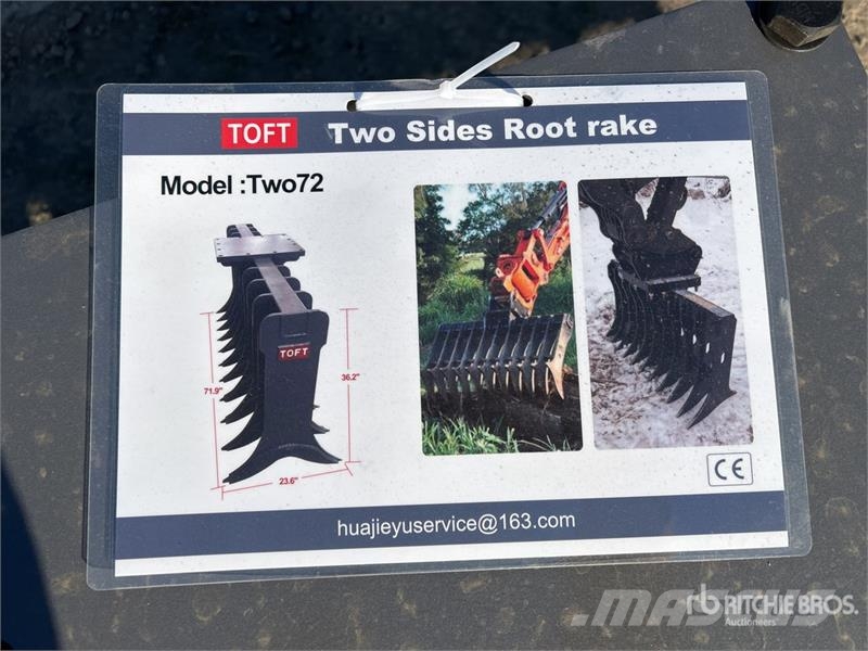  TOFT TWO72 Excavator Rake - Fits 15-30 ton excavat مكابس وميبسات التبن