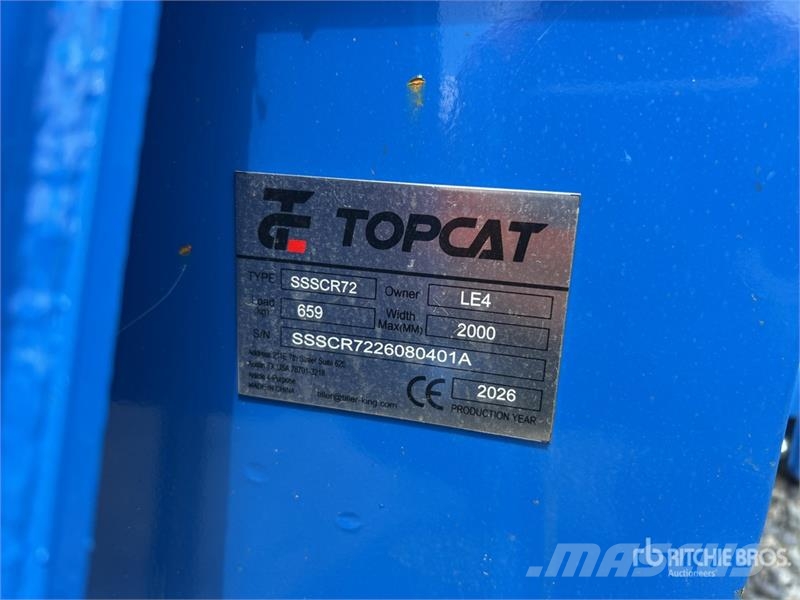 Top Cat Cat SSSCR72 72 in Skid Steer Power Rake (U Kreiselheuer/-wender