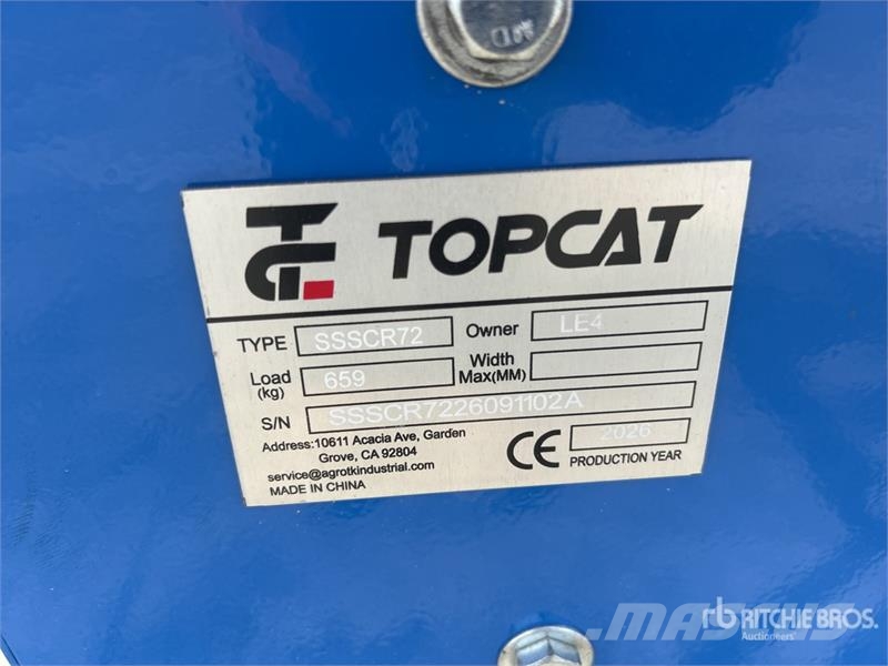 Top Cat Cat SSSCR72 72 in Skid Steer Power Rake (U Šieno grėbliai ir vartytuvai