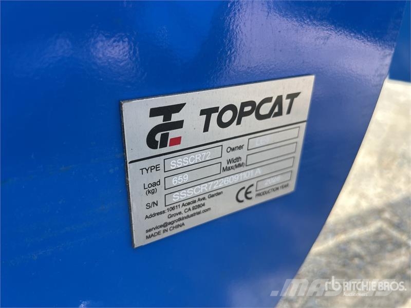 Top Cat Cat SSSCR72 72 in Skid Steer Power Rake (U Šieno grėbliai ir vartytuvai
