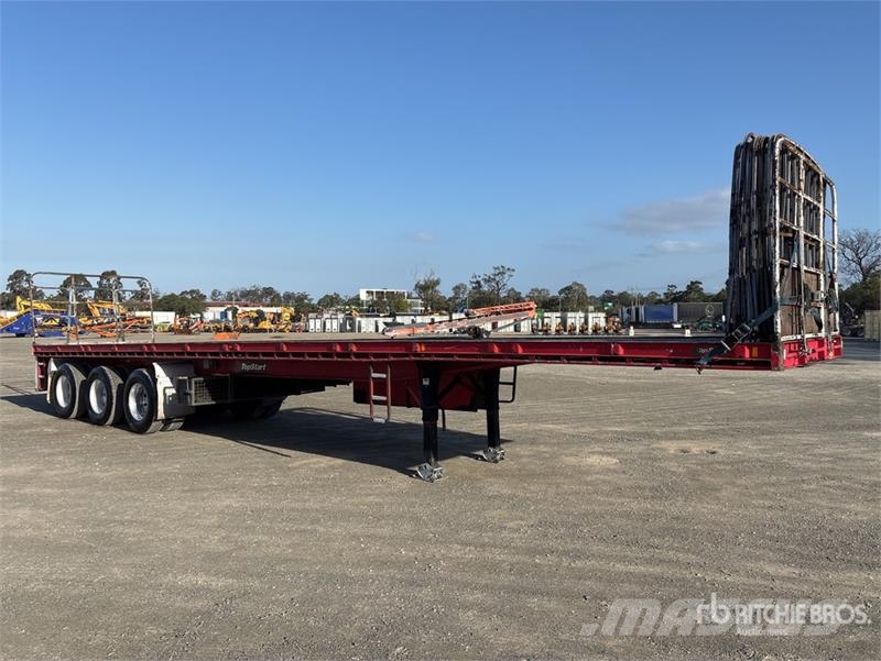 Topstart 13.6 m Tri/A Flatbed Trailer 自卸半挂车