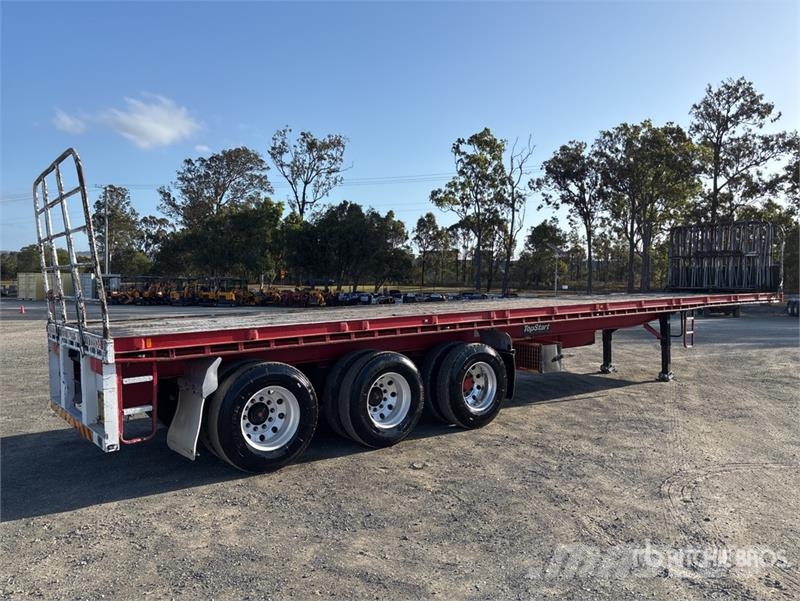 Topstart 13.6 m Tri/A Flatbed Trailer 自卸半挂车
