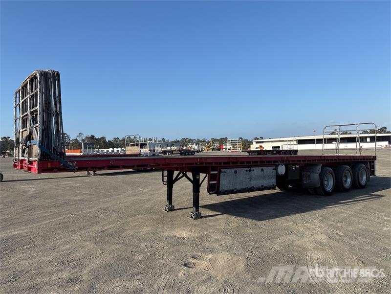 Topstart 13.6 m Tri/A Flatbed Trailer 自卸半挂车