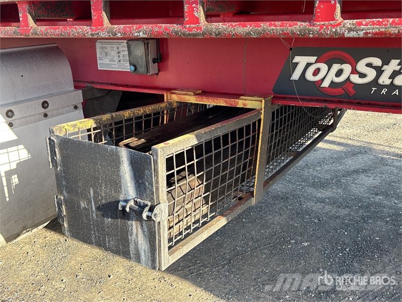 Topstart 13.6 m Tri/A Flatbed Trailer 自卸半挂车