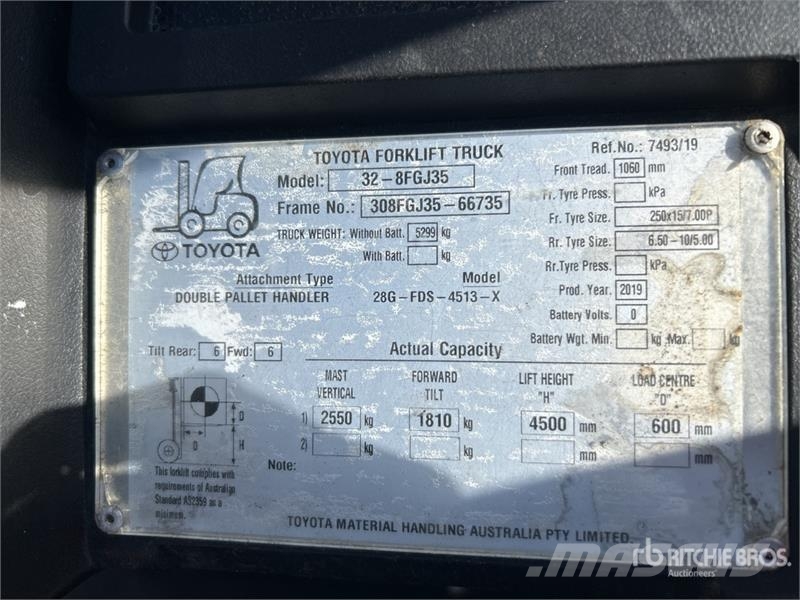 Toyota 32-8FGJ35 Forklift شاحنات ذات رافعات شوكية - أخرى