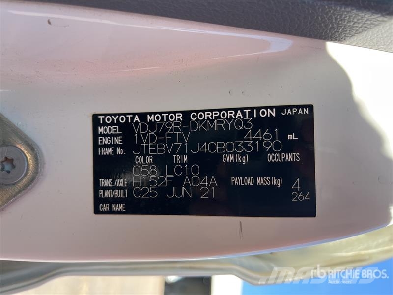 Toyota LandCruiser 79 Series 4x4 Dual Cab Pickup أخرى