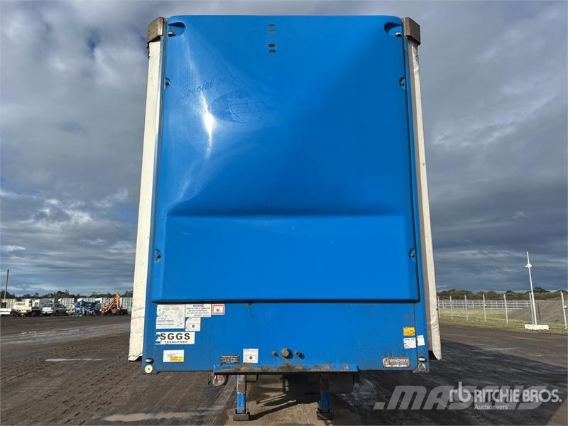 Vawdrey 13.3 m Tri/A Step Deck Curtain Side Trailer カーテンサイダートレーラー