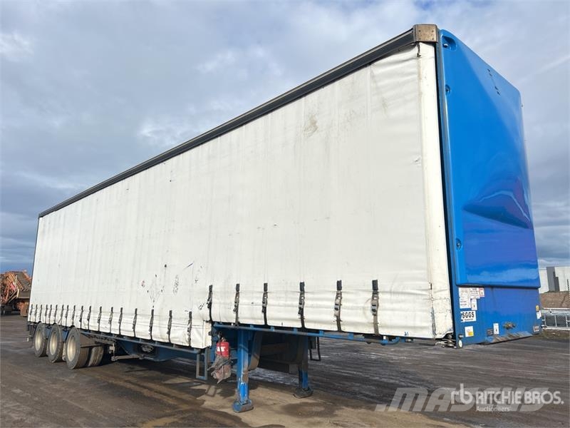Vawdrey 13.3 m Tri/A Step Deck Curtain Side Trailer Caja de lona