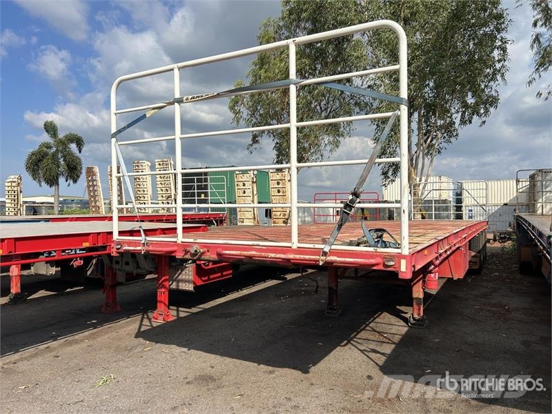 Vawdrey 13.4 m Tri/A Flatbed Trailer Flatbed römorklar