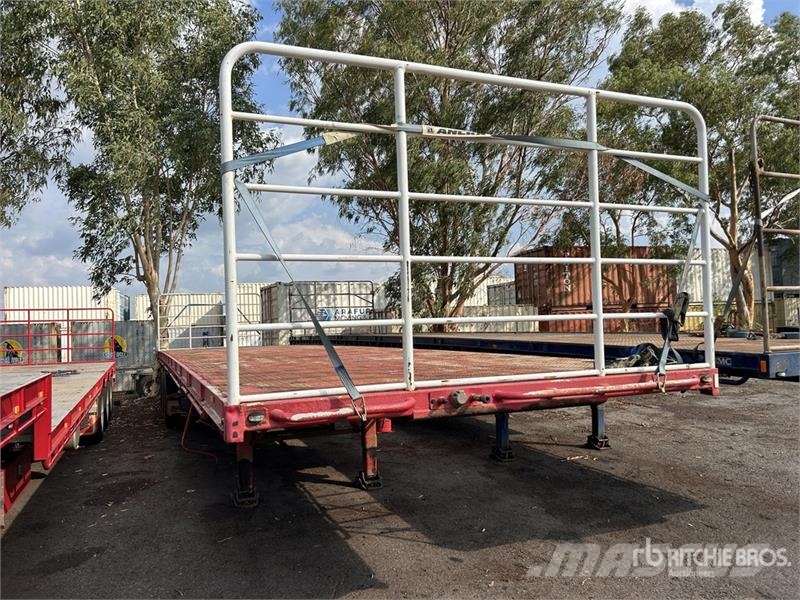 Vawdrey 13.4 m Tri/A Flatbed Trailer Flatbed römorklar
