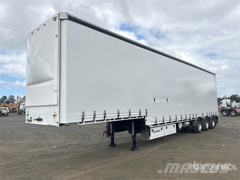Vawdrey 13.4 m Tri/A Step Deck Curtain Side Trailer Kapell trailer/semi