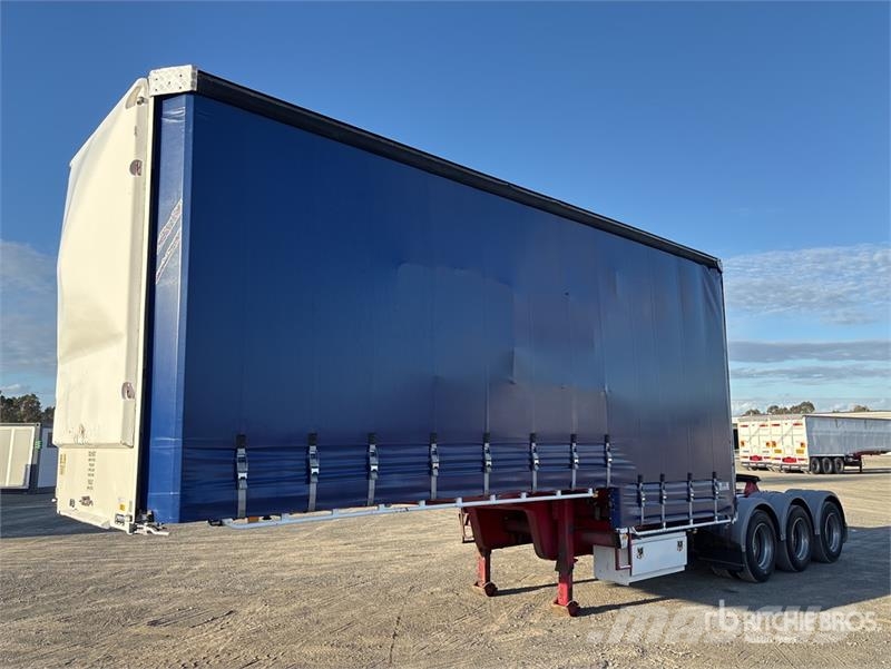Vawdrey 7.1 m Tri/A B-Double Lead Step Deck Curtain Side T مقطورات بغطاء جانبي
