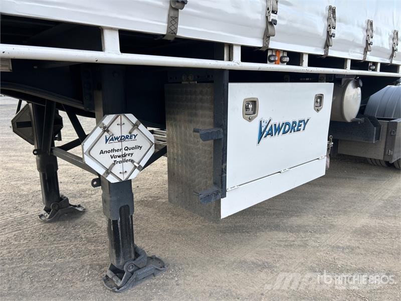 Vawdrey 7.2 m Tri/A B-Double Lead Curtain Side Trailer Kayar tenteli çekiciler