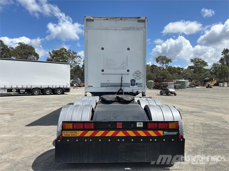 Vawdrey 7.2 m Tri/A B-Double Lead Curtain Side Trailer Kayar tenteli çekiciler