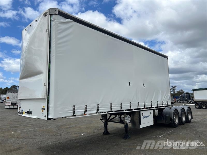 Vawdrey 7.2 m Tri/A B-Double Lead Curtain Side Trailer Kapell trailer/semi