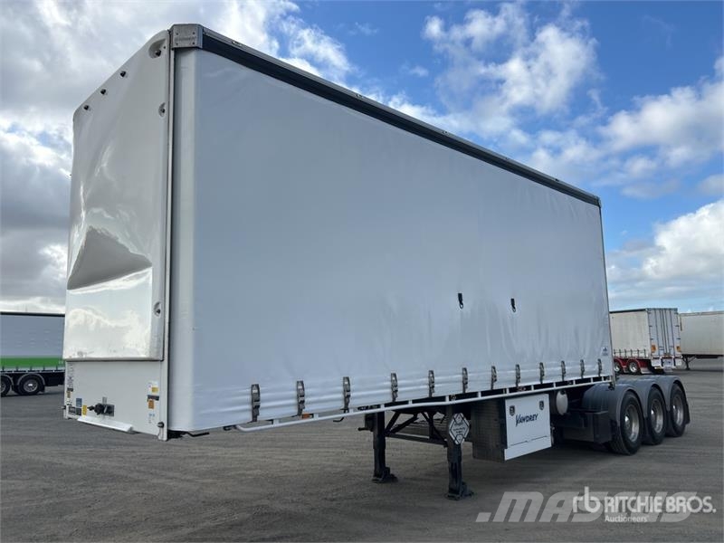 Vawdrey 7.2 m Tri/A B-Double Lead Curtain Side Trailer Kayar tenteli çekiciler