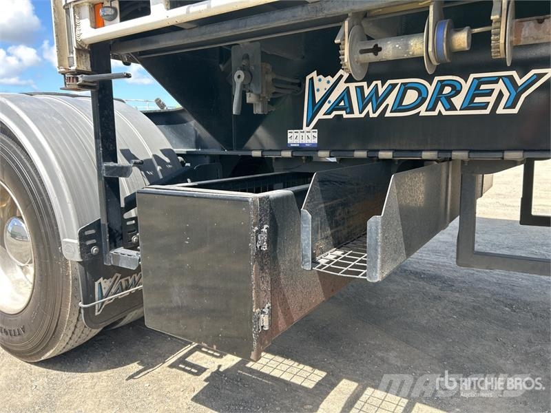 Vawdrey 7.2 m Tri/A B-Double Lead Curtain Side Trailer Kayar tenteli çekiciler