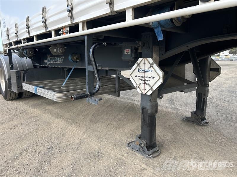 Vawdrey 7.2 m Tri/A B-Double Lead Curtain Side Trailer Kayar tenteli çekiciler