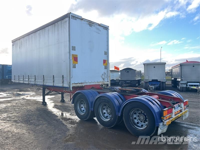 Vawdrey 7.2 m Tri/A B-Double Lead Curtain Side Trailer Curtainsideranhänger