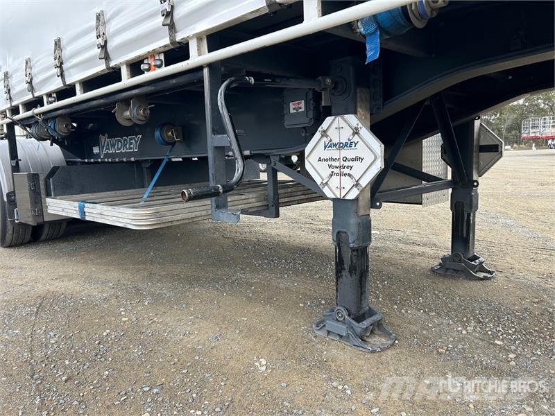 Vawdrey 7.2 m Tri/A B-Double Lead Curtain Side Trailer Kapell trailer/semi