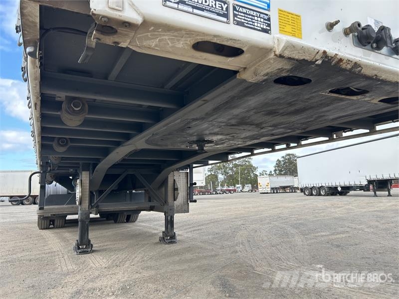 Vawdrey 7.2 m Tri/A B-Double Lead Curtain Side Trailer Kayar tenteli çekiciler