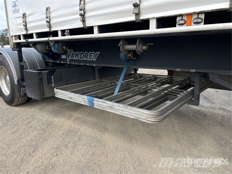 Vawdrey 7.2 m Tri/A B-Double Lead Curtain Side Trailer Kayar tenteli çekiciler